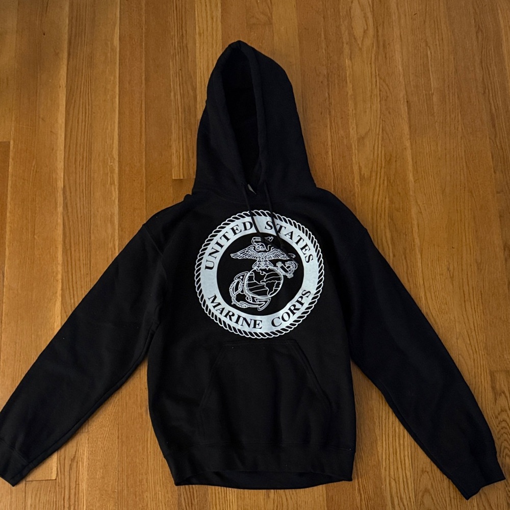 United States Marine Corps Black Hoodie